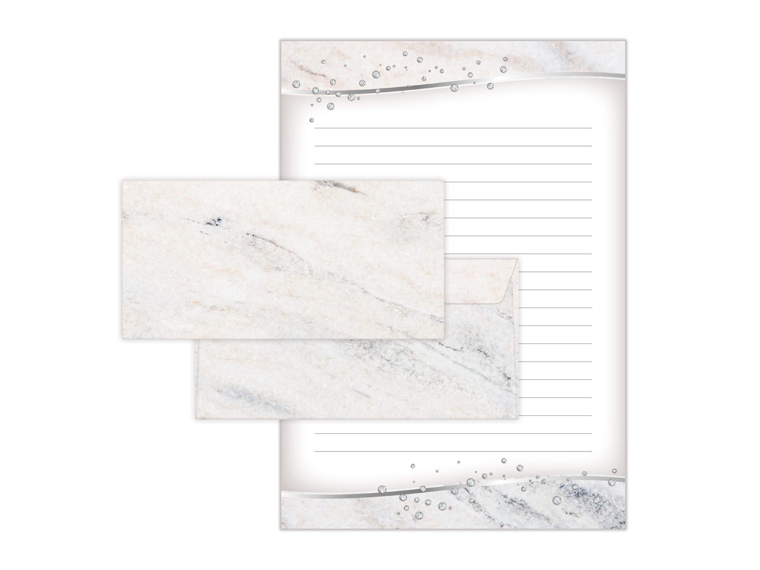 Briefpapier-Set Mit Pferde-Design Für Mädchen - A5 Block + Umschläge